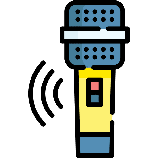 Microphone audio music and multimedia microphone icon