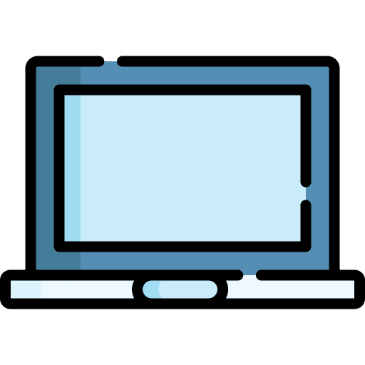 Laptop portable computer technology icon