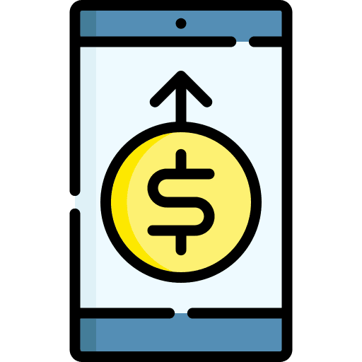 Mobile banking mobile payment business and finance transaction icon