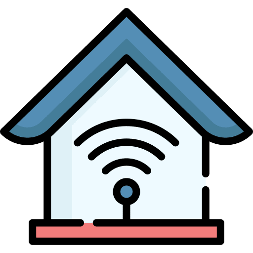 Smart house technology real estate electronics icon