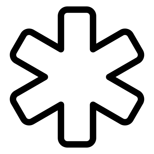 Asterisk ui symbol interface icon