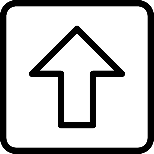 Up arrow computer interface hardware icon