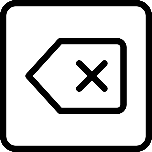 Clear symbol keyboard keyboard button icon