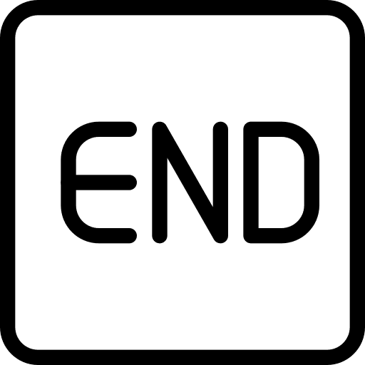 Ending keyboard ui keyboard button icon