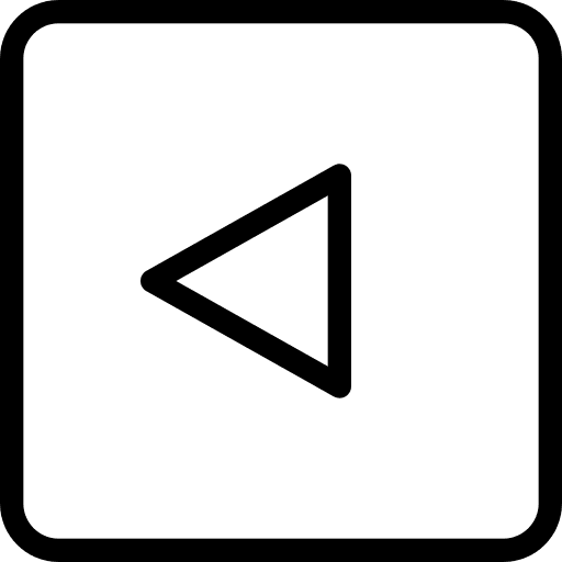 Left symbol left keyboard button icon