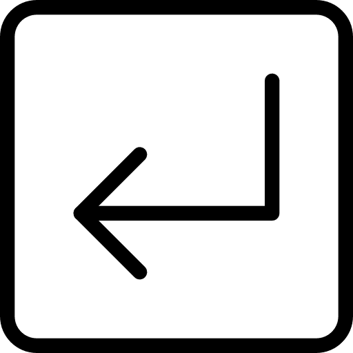 Return keyboard arrow left tool icon