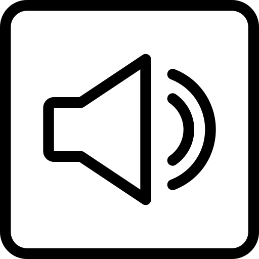 Volume up computer sound interface icon