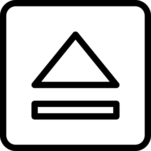 Eject eject keyboard interface icon