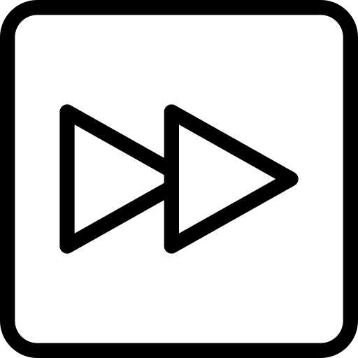 Fast forward computer tool key icon