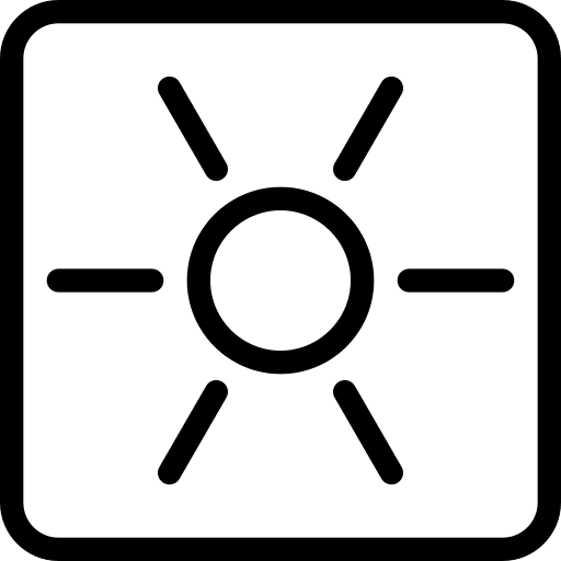 Brightness key computer hardware brightness icon