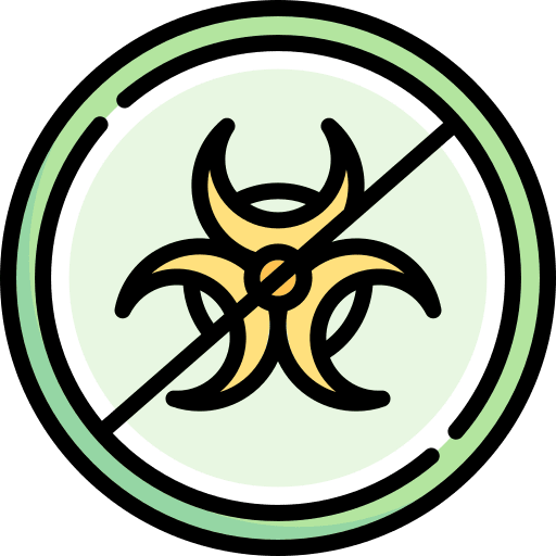 No toxic prohibition signaling contamination icon