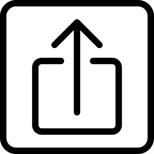 Upload multimedia option interface outbox icon