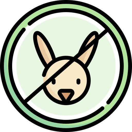 Cruelty free forbidden prohibition signaling icon