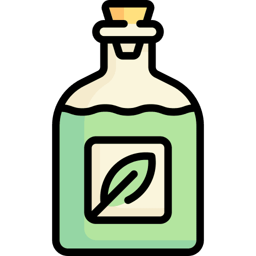 Oil natural leaf skincare icon