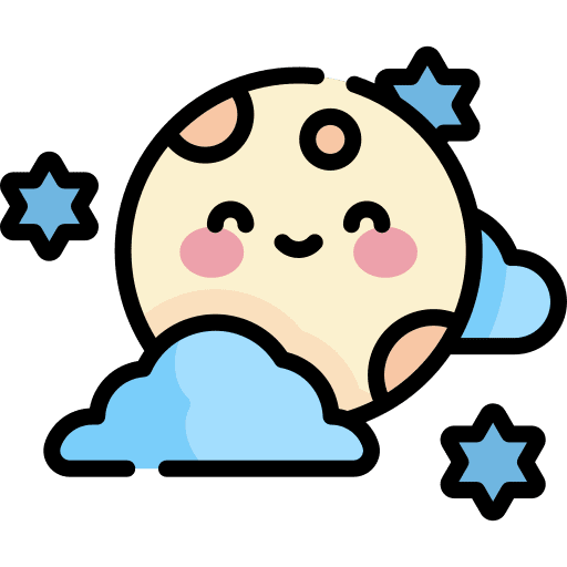 Night night moon full icon