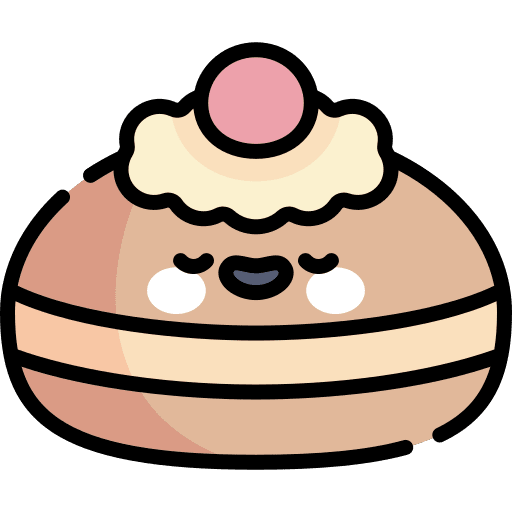 Sufganiyah sweet food and restaurant dessert icon