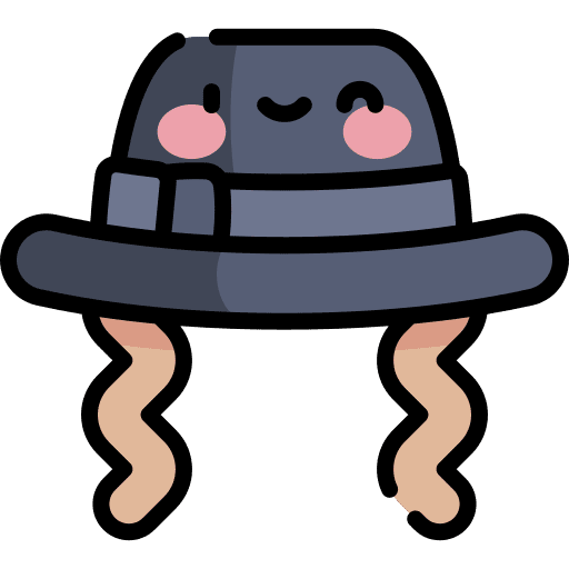 Jewish jew hat religion icon