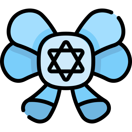 Ribbon ribbon star of david cultures icon