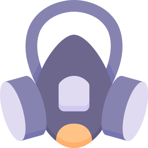 Gas mask safety gas mask asbestos icon