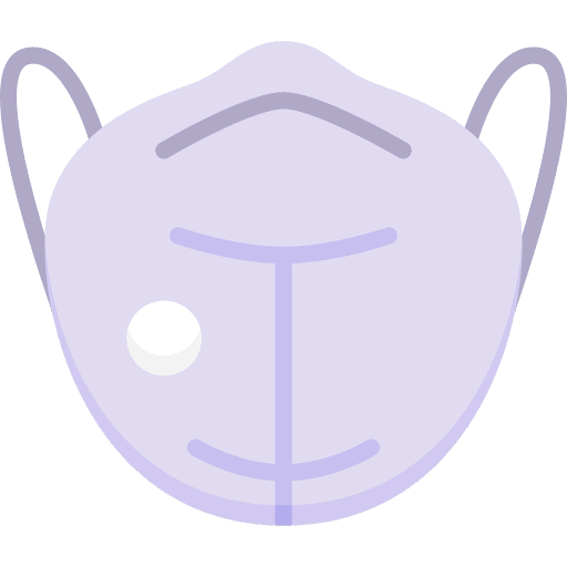 Respirator mask sterilization healthcare epidemic prevention icon