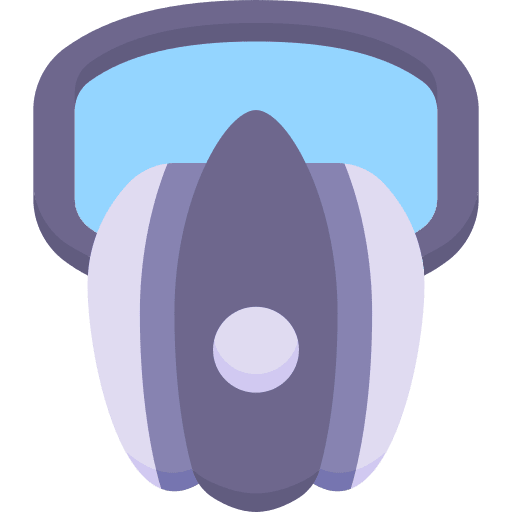 Gas mask face mask contamination pollution icon