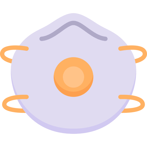 Respirator mask protection security healthcare icon