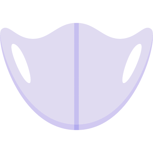 Sponge mask coronavirus healthcare and medical security icon