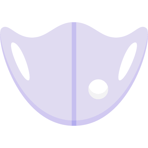 Sponge mask healthcare and medical healthcare air purifier icon