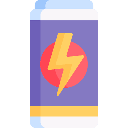 Energy drink beverage powerful energetic icon