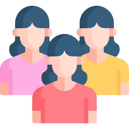 Youth accompaniment friendship people icon