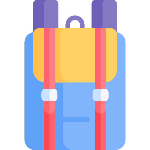 Bagpack luggage bagpack camping icon