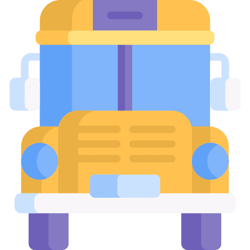 School bus truck school public transport icon
