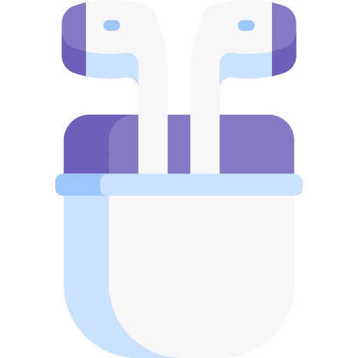 Earphones enable sound audio music and multimedia icon