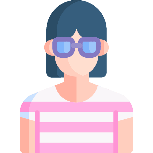 Girl anime user pigtails icon