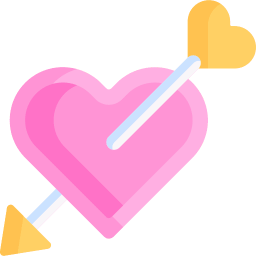 Heart romanticism valentines day wedding icon