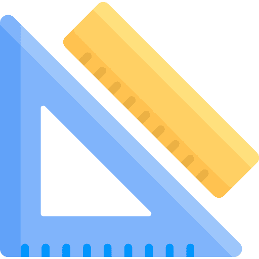 Ruler tools measuring tape fitness icon