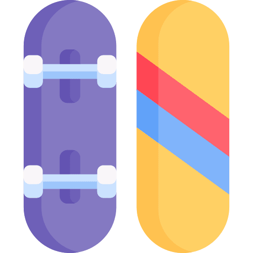 Skateboard skater leisure sports and competition icon