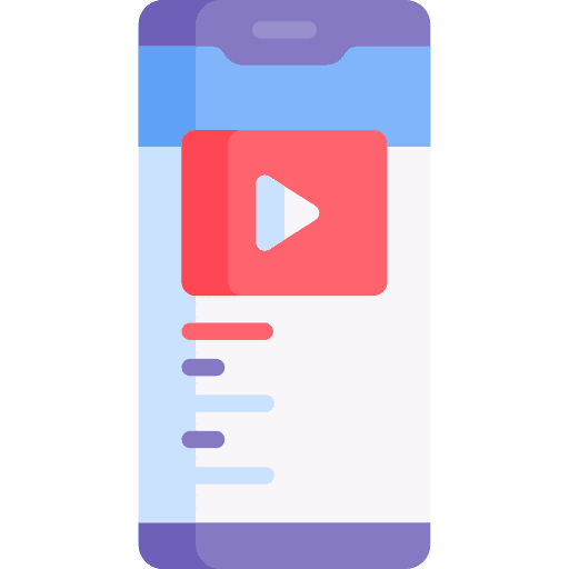 Video smartphone electronics mobile icon