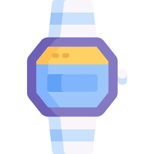 Wristwatch time and date clock watch icon