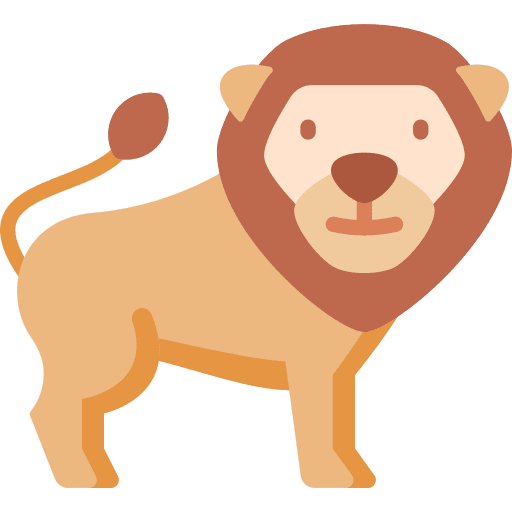 Lion wild life animals wild animals icon