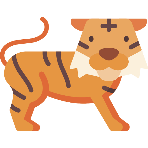 Tiger tiger animal kingdom wildlife icon