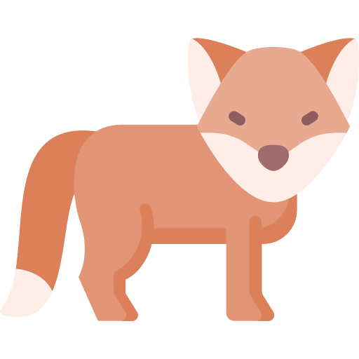 Fox forest wild life fox icon