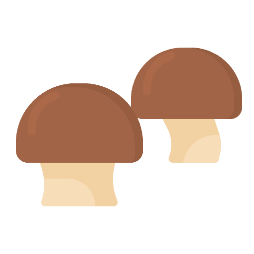 Champignon vegetable healthy food vegetarian icon