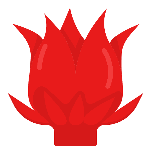 Hibiscus vegan food and restaurant vegetarian icon