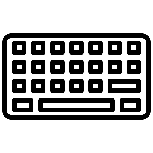 Keyboard input computer hardware icon