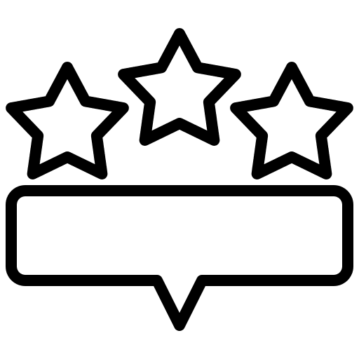 Rating review reviewer star icon