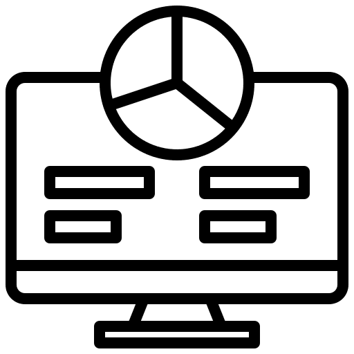 Analytics mind business and finance analytics icon