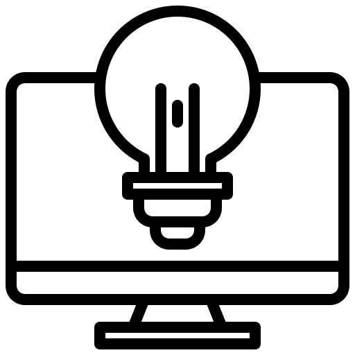 Creative creativity think education icon