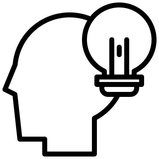 Head bulb ui people icon