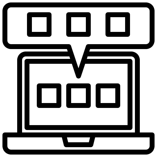 Application laptop application app icon